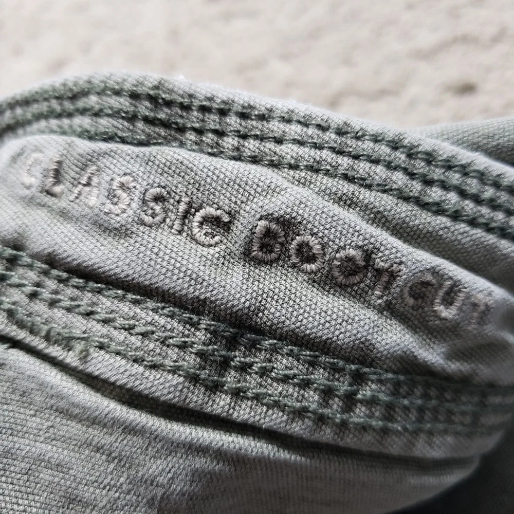 American Eagle Outfitters Women Pants 6 LONG Green Cargo Classic Bootcut - Picture 7 of 13